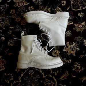 Monochrome White Dr. Martens